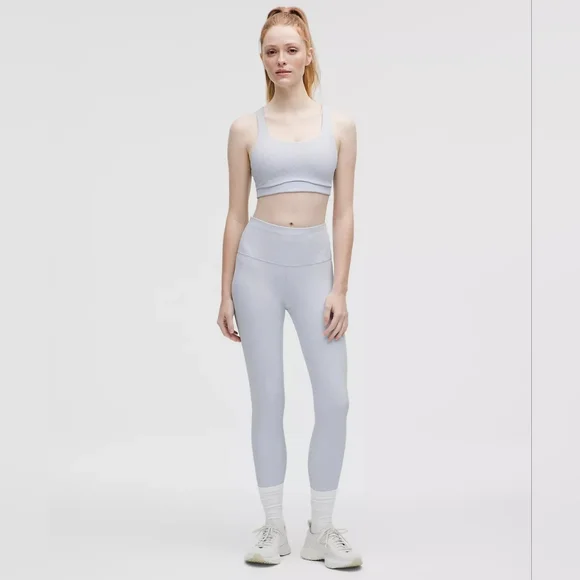 NWT Lululemon Athletica 3D Jacquard Diamond Train HighRise 25" SIZE10 Blue W/bag - Picture 1 of 11